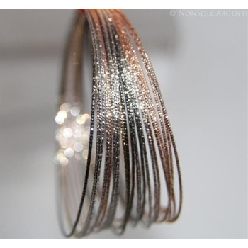 NSA|Argento 925 : Bracciale donna cerchio bangle diamantato in 4 colori !!!