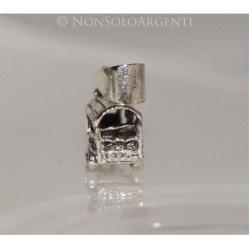 NSA|ARGENTO 925 Ciondolo a forma di furgoncino APE modello calessino