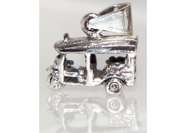 NSA|Ciondolo argento 925 a forma di furgoncino APE modello calessino