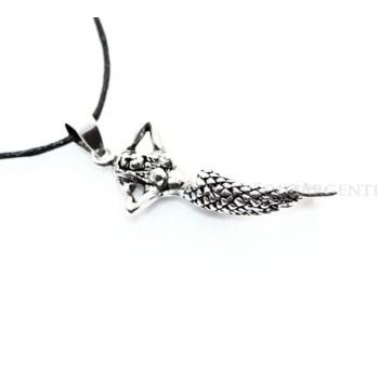 NSA|ARGENTO 925 Ciondolo a forma di sirena con coda mobile