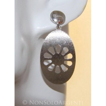 NSA|Argento 925 : esclusiva parure realizzata a mano con ovali pieni e taglio fiore