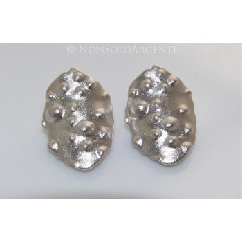 NSA|Argento 925 : esclusiva parure Moon's Dunes realizzata a mano con elementi satinati