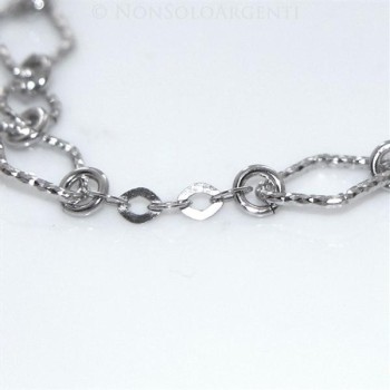NSA|Argento 925 : Bracciale cerchietti e rombetti diamantati