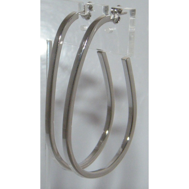 NSA|925 silver oval earrings, yellow rose gold rhodium circles