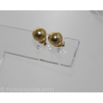 NSA|Orecchini Donna Argento 925 ITALIANO Sfera Pallina in 2 Misure 10 e 8 mm - 2 colori