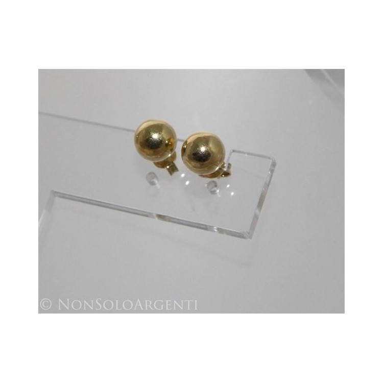 NSA|Orecchini Donna Argento 925 ITALIANO Sfera Pallina in 2 Misure 10 e 8 mm - 2 colori