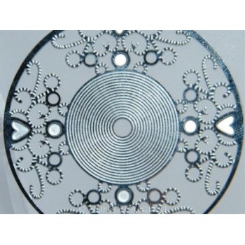 NSA|Orecchini ACCIAIO - Stainless Steel - Ciondoli disco filigrana traforati taglio laser