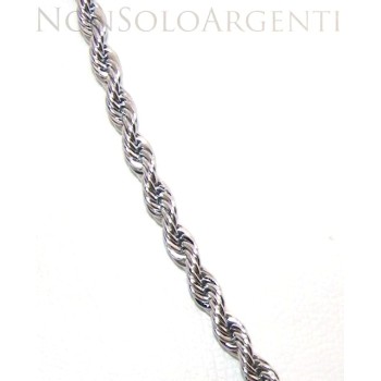 NSA|Steel twisted cable necklace 50cm x 4mm long for men choker