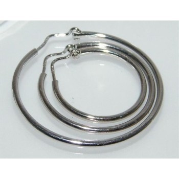 NonSoloArgenti |Earrings hoops women's Silver 925 in various sizes