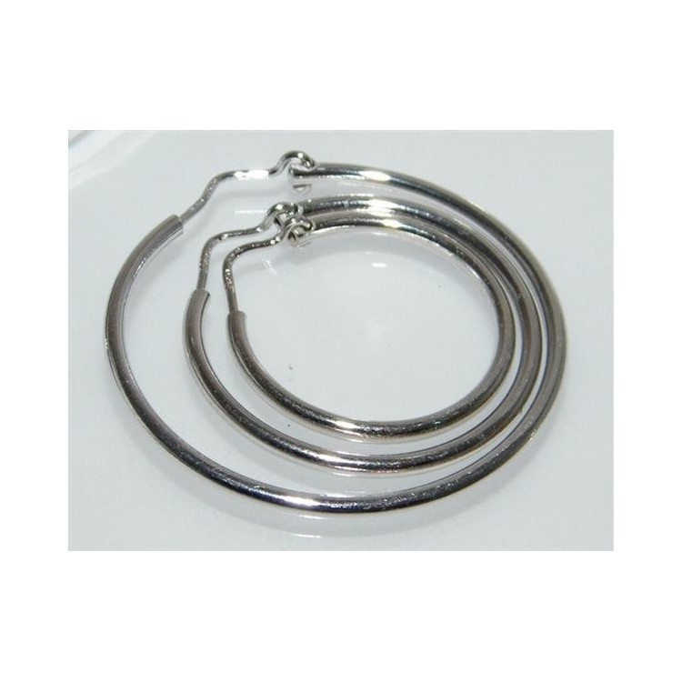 NonSoloArgenti |Earrings hoops women's Silver 925 in various sizes