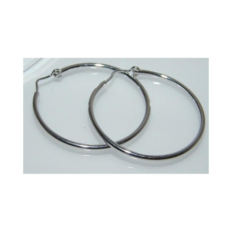 NonSoloArgenti |Earrings hoops women's Silver 925 in various sizes