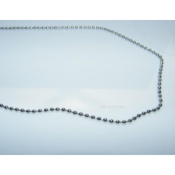 NSA|Acciaio : Collana a misura Beads 2