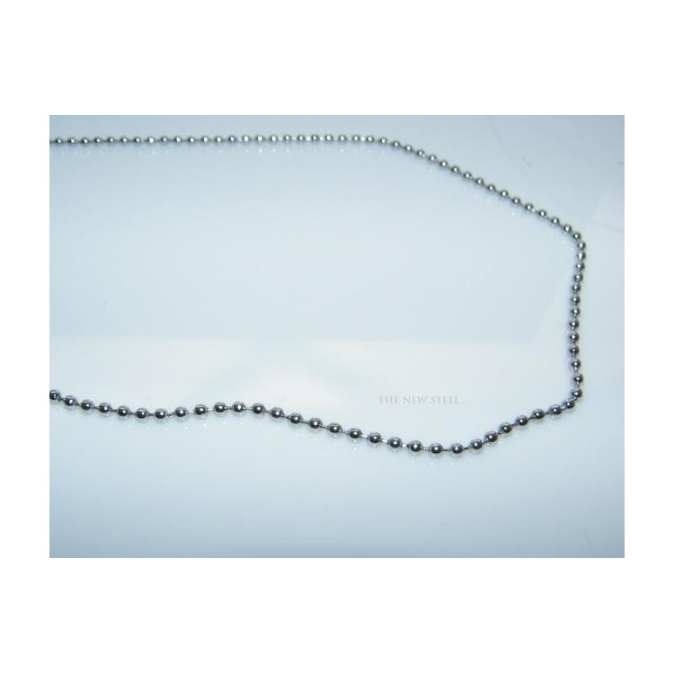 NSA|Acciaio : Collana a misura Beads 2