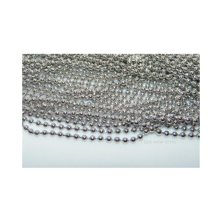 NSA|Acciaio : Collana a misura Beads 2