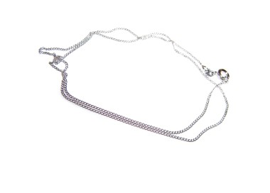 NSA|curb necklace 42cm *1mm without pendant 18kgf man woman