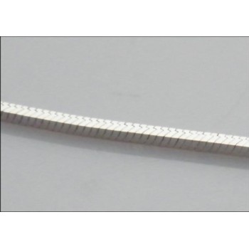 NSA|Argento 925 : Lunghi Orecchini pendenti catenella Snake diamantata