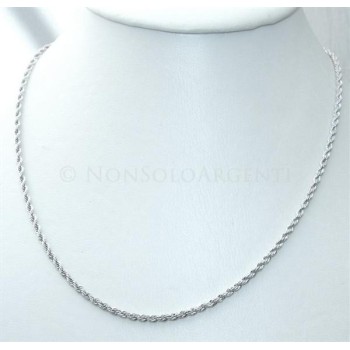 NSA|Collana Girocollo cavetto cordino intrecciato Uomo o donna ottone Laminato ORO 750 18kt