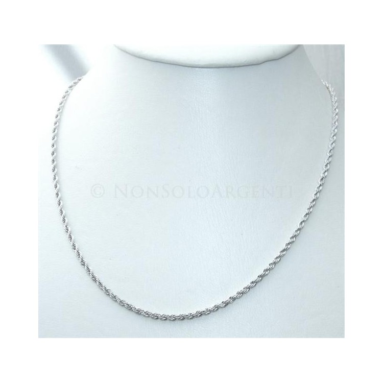 NSA|Collana Girocollo cavetto cordino intrecciato Uomo o donna ottone Laminato ORO 750 18kt