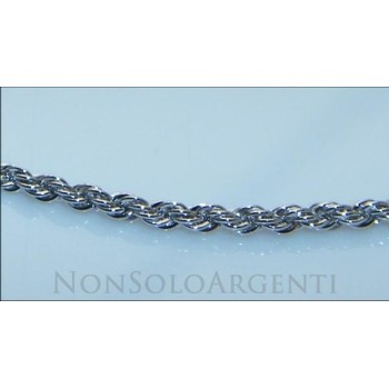 NSA|Collana Girocollo cavetto cordino intrecciato Uomo o donna ottone Laminato ORO 750 18kt