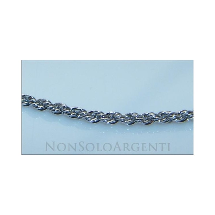NSA|Collana Girocollo cavetto cordino intrecciato Uomo o donna ottone Laminato ORO 750 18kt