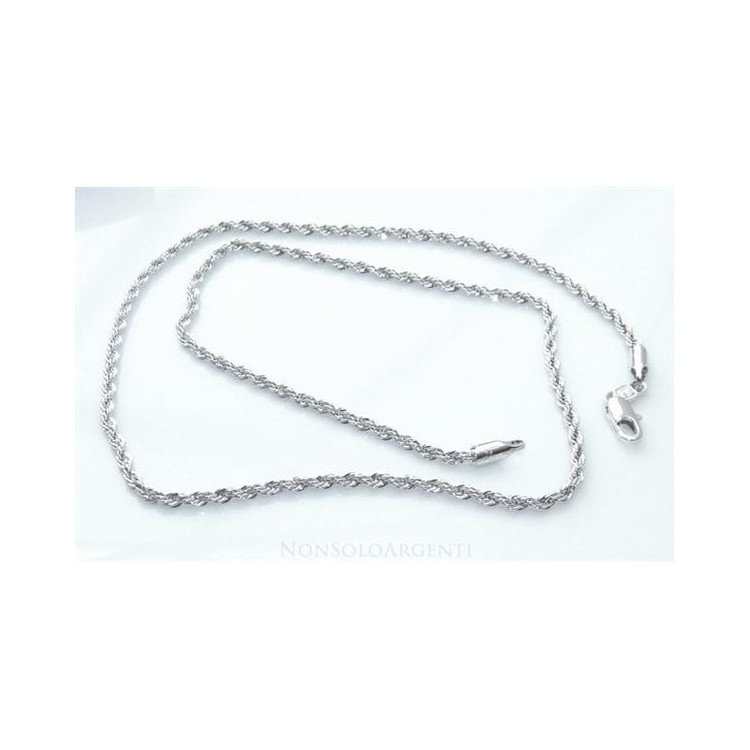 NSA|Collana Girocollo cavetto cordino intrecciato Uomo o donna ottone Laminato ORO 750 18kt