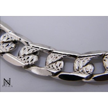 NSA|Bigiotteria : collana uomo donna grumetta diamanta e brillantata Lamin ORO BIANCO 18k Gold PLATED