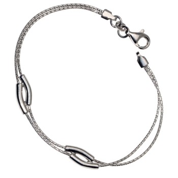 NSA|bracciale argento 925 snake o singapore con elementi curvi