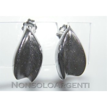 NSA|Argento 925 : orecchini donna chicco di caffè lucido interno satinato