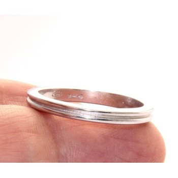 NSA|Silver 925 Ring faith record with line amid great extent 23