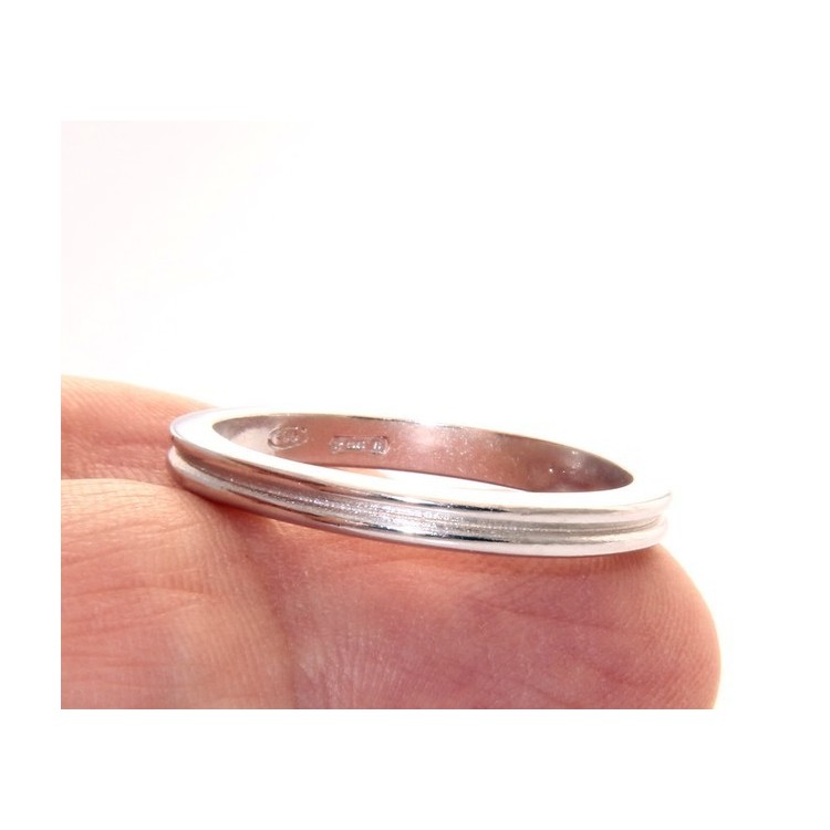 NSA|Silver 925 Ring faith record with line amid great extent 23