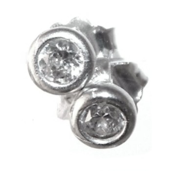 NSA|A925 silver earrings light point chives 3 and 4 mm man woman