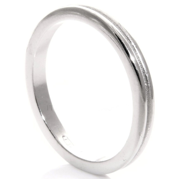 NSA|wedding ring 925 silver ring with line in the middle large size 23