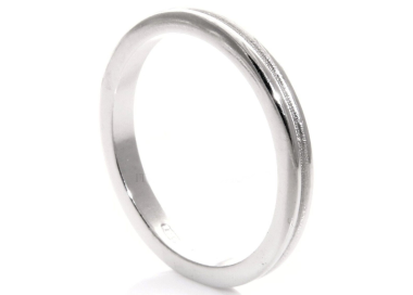 NSA|wedding ring 925 silver ring with line in the middle large size 23