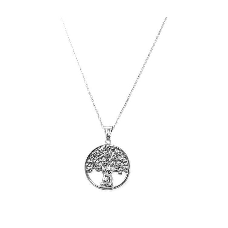 NSA|Steel: Exclusive necklace rolo fot woman or man casting medal pendant Family Tree
