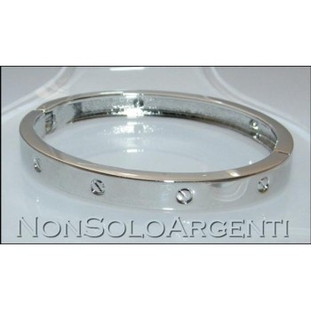 NSA|Bigiotteria : Bracciale Braccialetto a Molla Uomo col Argento e Oro in 2 Varianti