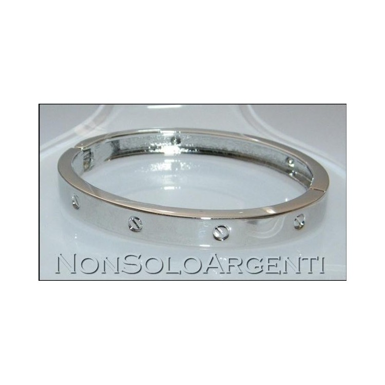 NSA|Bigiotteria : Bracciale Braccialetto a Molla Uomo col Argento e Oro in 2 Varianti