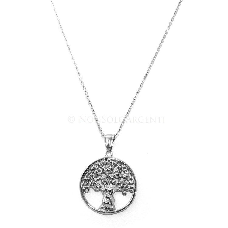 NSA|Steel: Exclusive necklace rolo fot woman or man casting medal pendant Family Tree