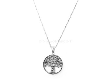 NSA|Steel: Exclusive necklace rolo fot woman or man casting medal pendant Family Tree