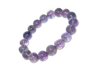NSA|Elastic bracelet with natural amethyst stone 12mm woman