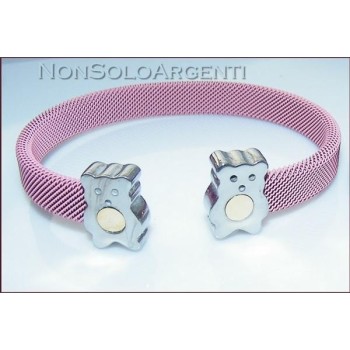 NSA|Bracciale Braccialetto donna ragazza rigido aperto in Acciaio inossidabile punto oro o zirconi