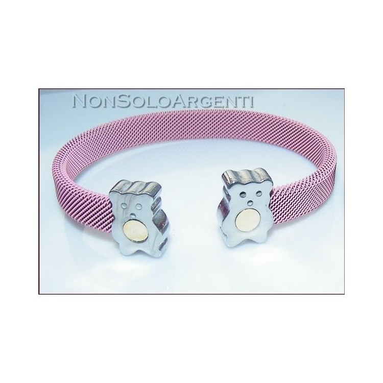 NSA|Bracciale Braccialetto donna ragazza rigido aperto in Acciaio inossidabile punto oro o zirconi