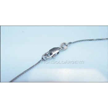 NSA|Girocollo maglia veneziana in ARGENTO 925 anche per Ciondoli 40 cm gancio a becco