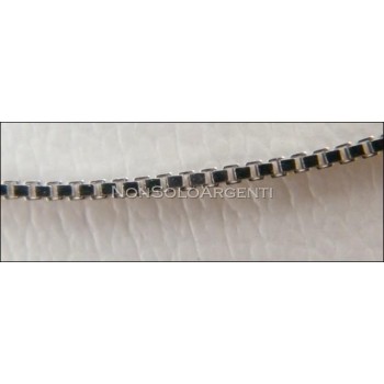 NSA|Girocollo maglia veneziana in ARGENTO 925 anche per Ciondoli 40 cm gancio a becco