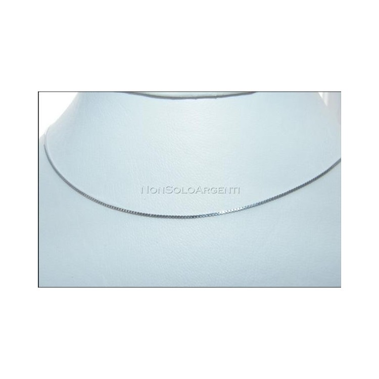 NSA|Girocollo maglia veneziana in ARGENTO 925 anche per Ciondoli 40 cm gancio a becco