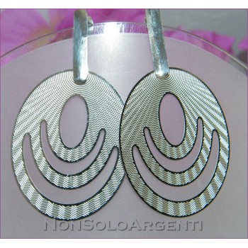 NSA|STEEL Earrings Pendants Oval tiger laser cut for women