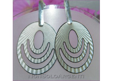 NSA|STEEL Earrings Pendants Oval tiger laser cut for women