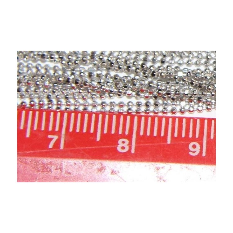 NSA|925 silver necklace small diamond balls various lengths 1mm spheres