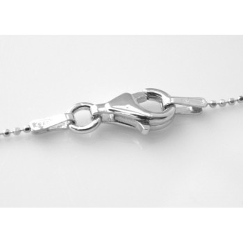 NSA|925 silver necklace small diamond balls various lengths 1mm spheres