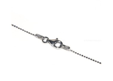 NSA|925 silver necklace small diamond balls various lengths 1mm spheresdiamantate da 1 mm