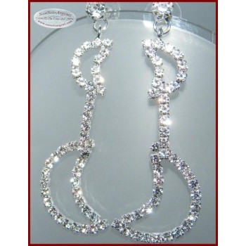 NSA|Bigiotteria : Orecchini colore Argento con ciondoli a Luna